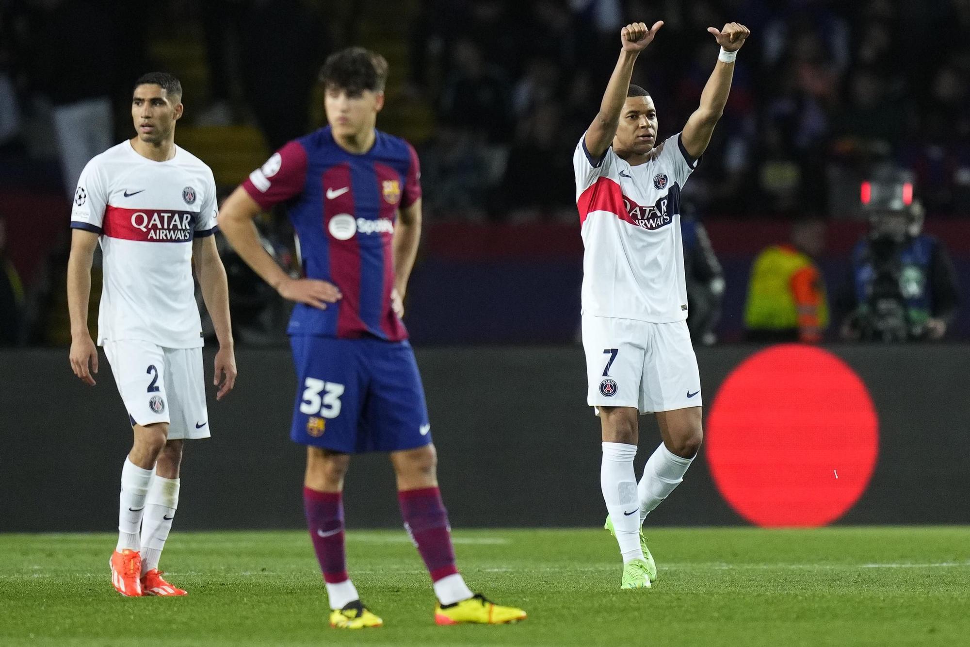 Barça-PSG: les millors imatges del partit de tornada de quarts de final de la Champions