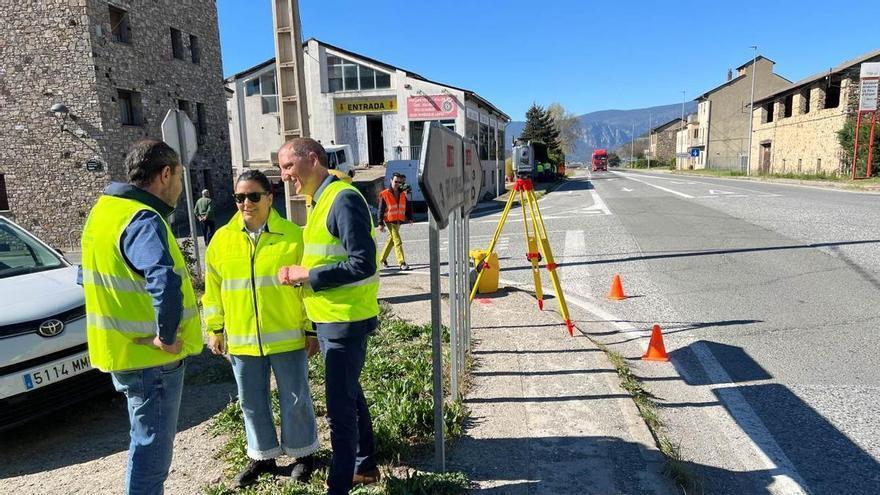 Comencen les obres de la rotonda a l'N-260 a Montferrer i Castellbò després de diversos entrebancs