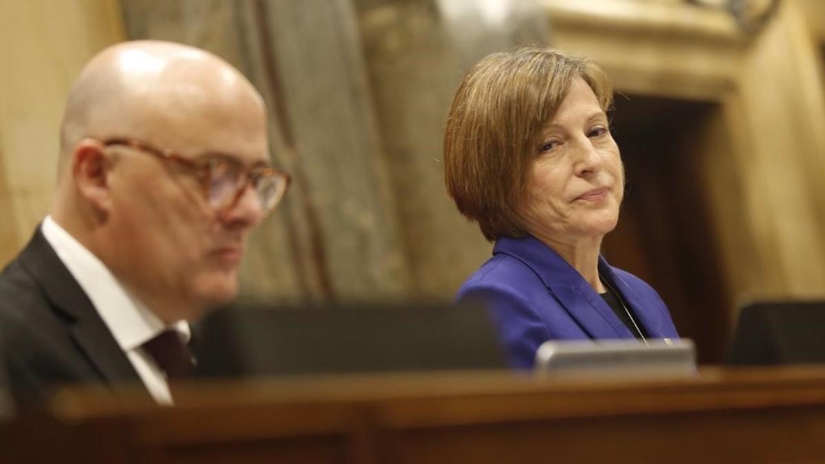 Carme Forcadell y Lluís Corominas