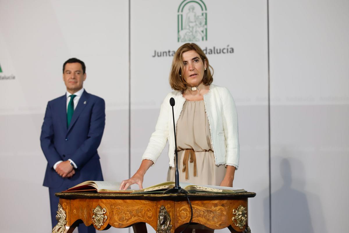 La consejera Rocío Blanco, en la anterior toma de posesión.