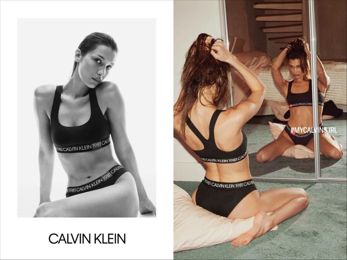 Bella Hadid, una de las protagonistas de la campaña de Calvin Klein