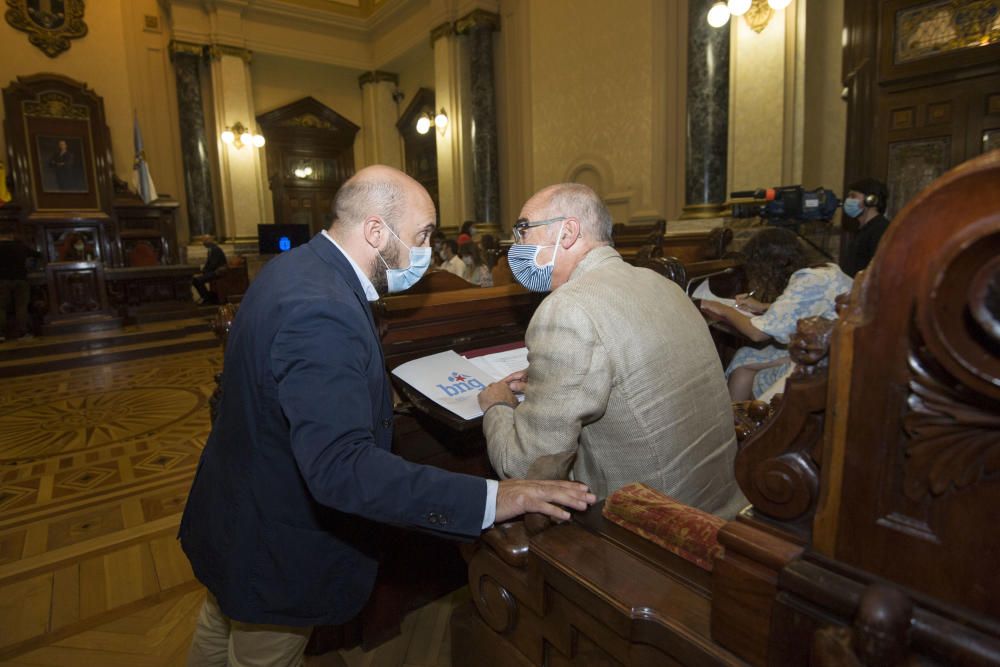 Pleno municipal en A Coruña (30/07/2020)