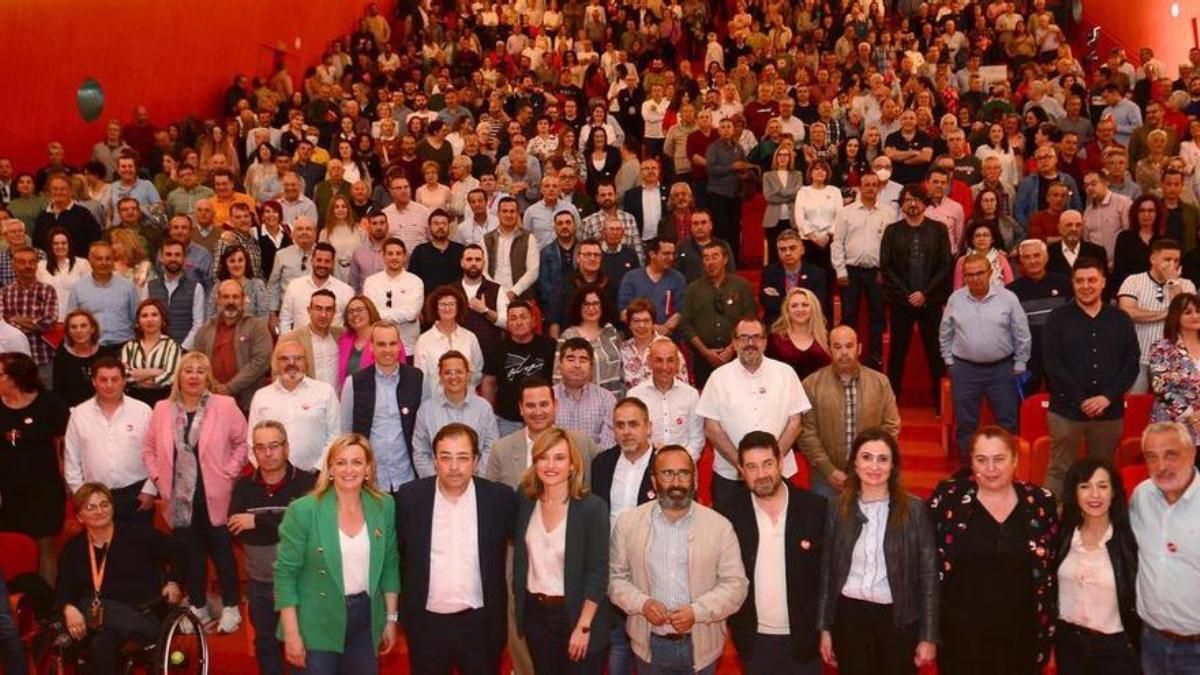 Acto del PSOE, que también habrá este jueves en Plasencia.