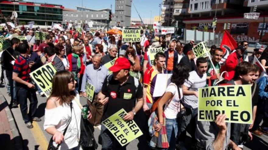 Marcha contra el paro en Murcia