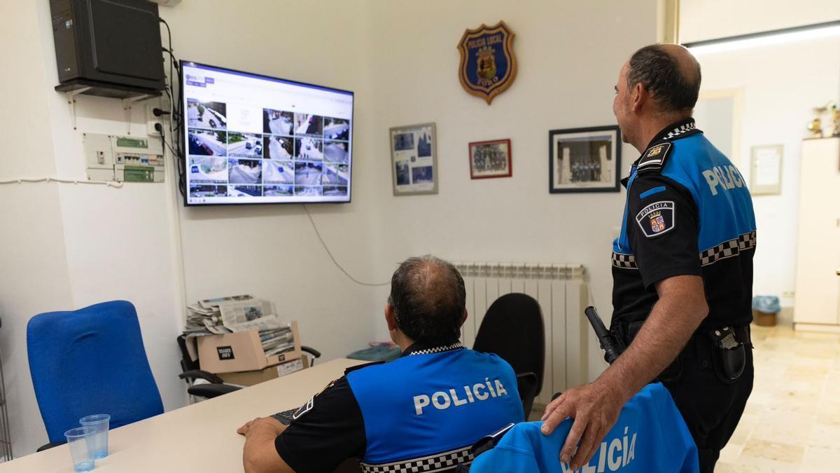 Sala de acceso a los vídeos de las cámaras en las dependencias de la Policía Local