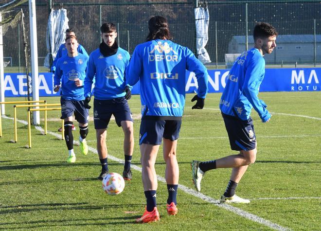 El Dépor regresa a los entrenamientos tras la jornada de descanso