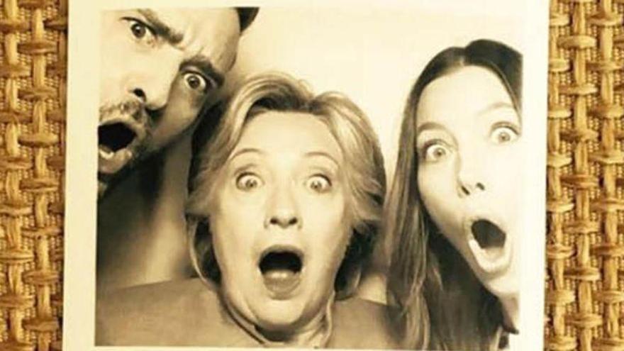 Hillary Clinton se divierte con Timberlake y Biel