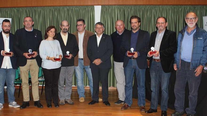 Premiados en la gala de 2017, celebrada en Silleda. // FdV