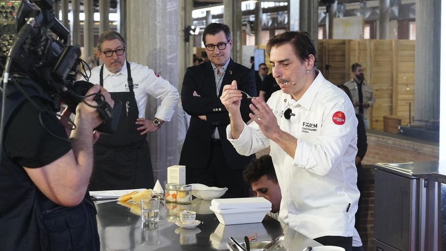 Els germans Roca presenten el menú actual del Celler al Fòrum Gastronòmic de Girona