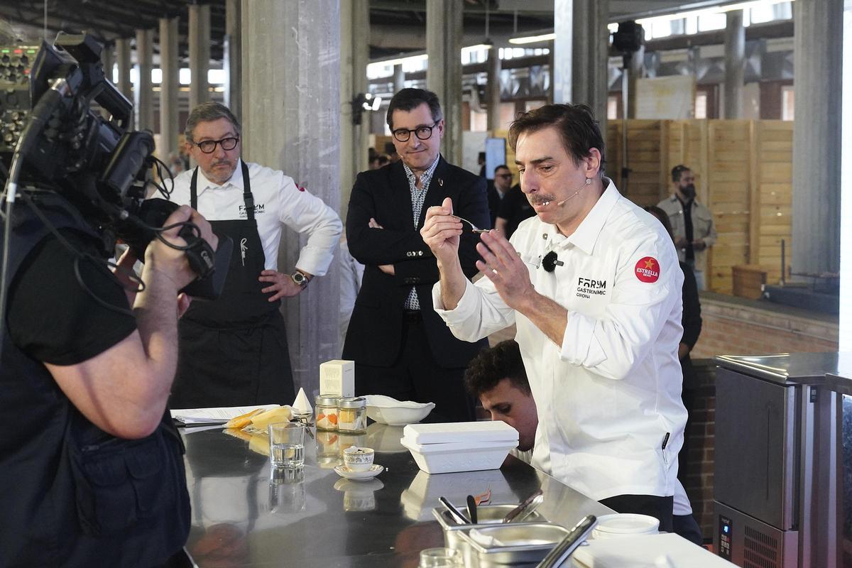 Les fotos dels germans Roca a la ponència del Fòrum Gastronòmic de Girona