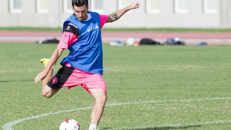 Miñano, durante un entrenamiento de esta temporada.