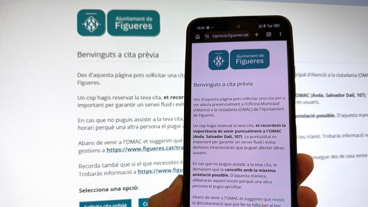 L'aplicatiu serveix per a demanar cita amb temps