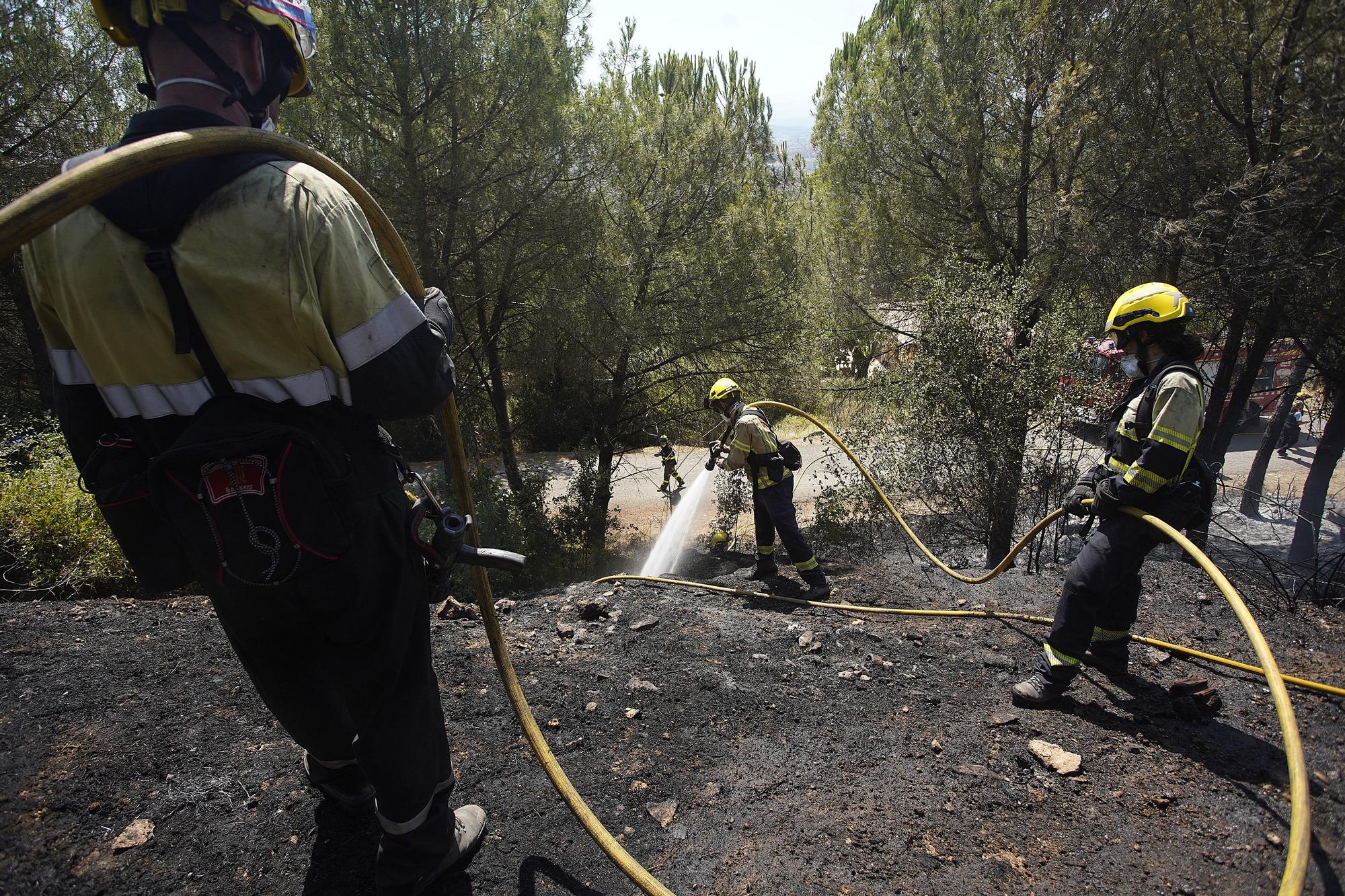 Incendi de vegetació a Girona