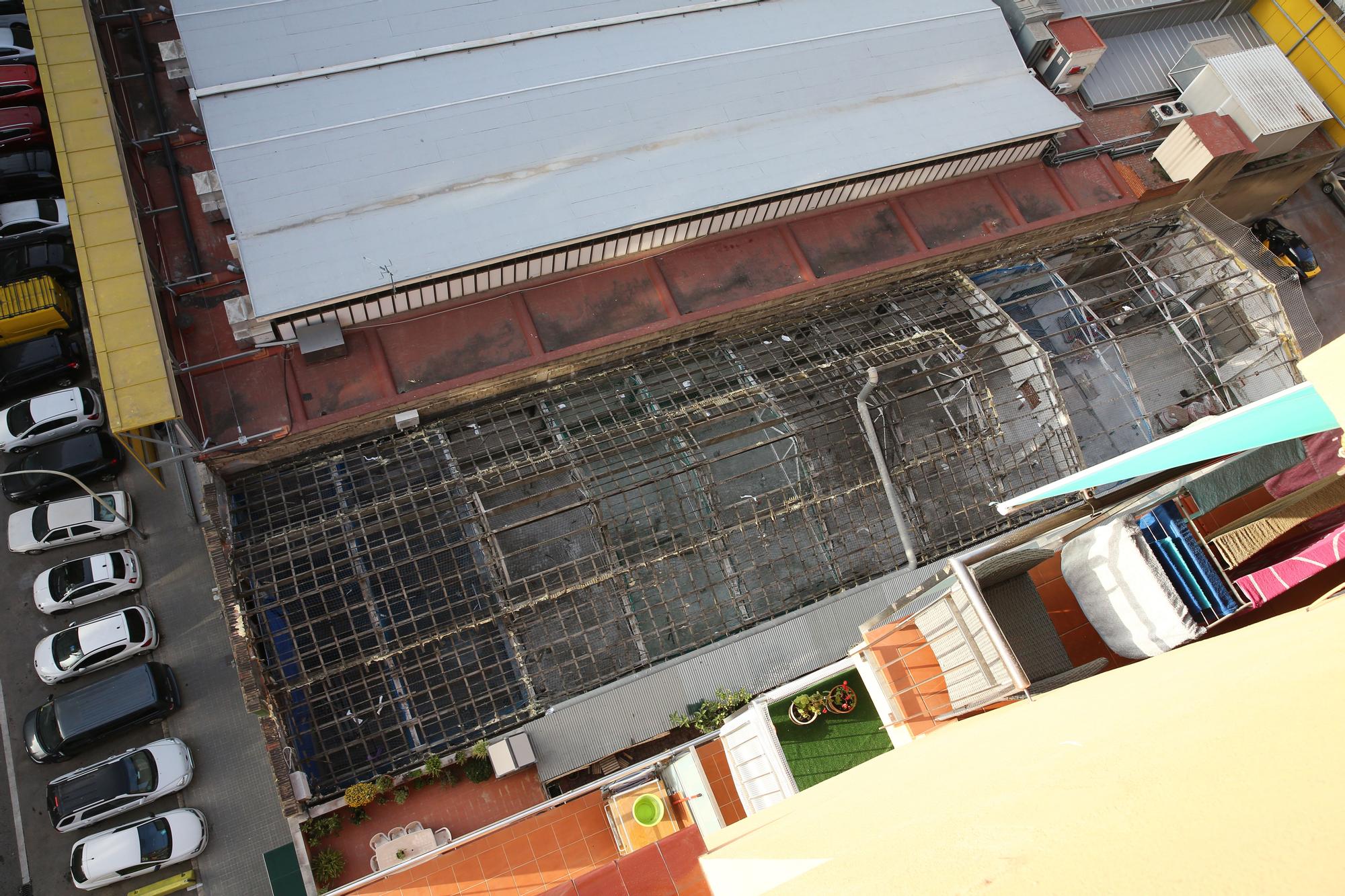 Construcción de una cocina fantasma, en Barcelona