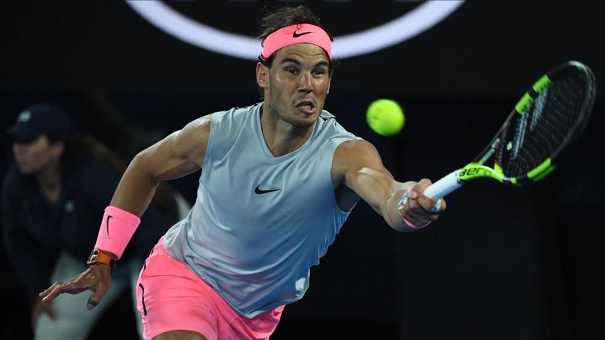 Rafa Nadal en el Open de Australia