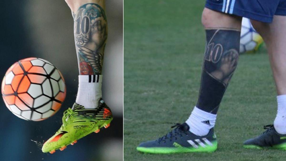 El antes y el después del tatuaje de Leo Messi