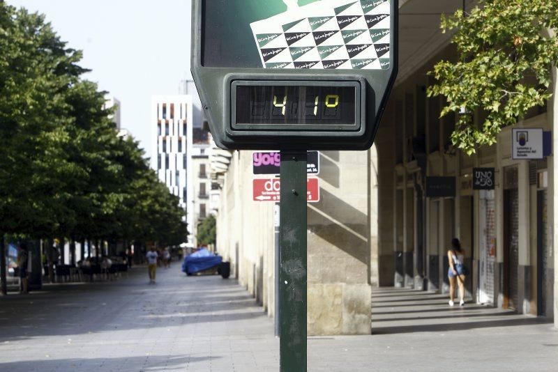 Domingo de calor en Zaragoza