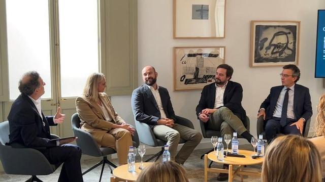 Jaime Buxó, María Frontera, Joan Trian, Felipe Klein y David Rico ayer en CaixaForum Palma.  | CAIXABANK