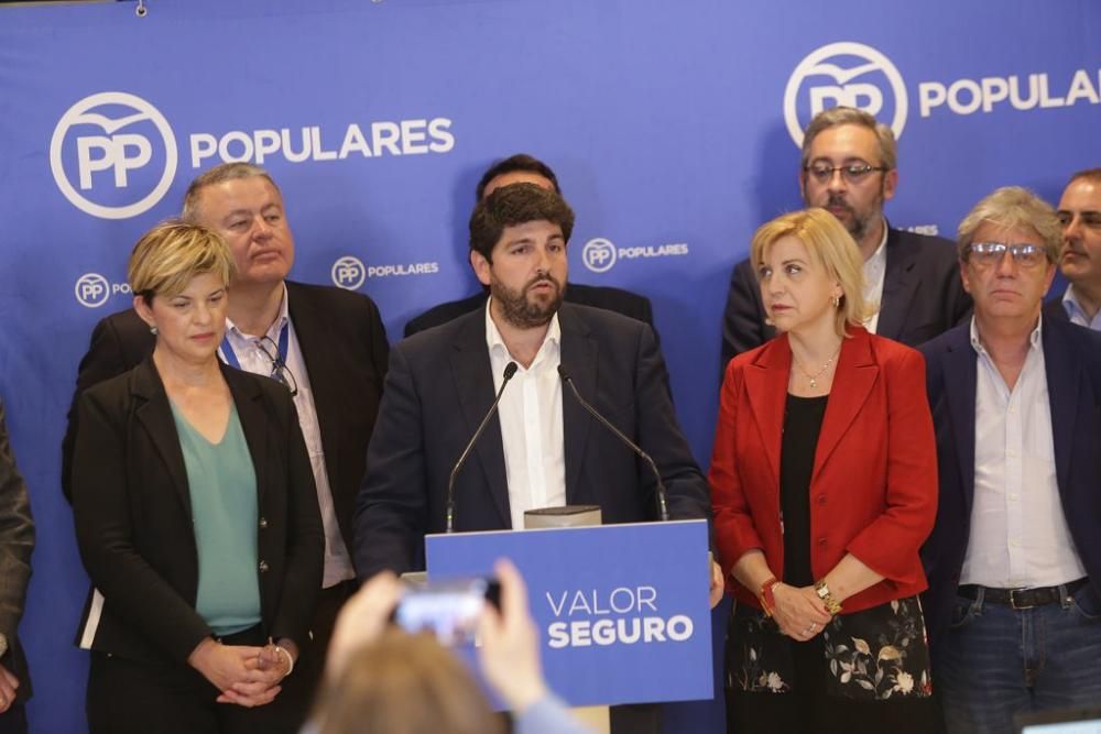 Noche electoral en la sede del PP