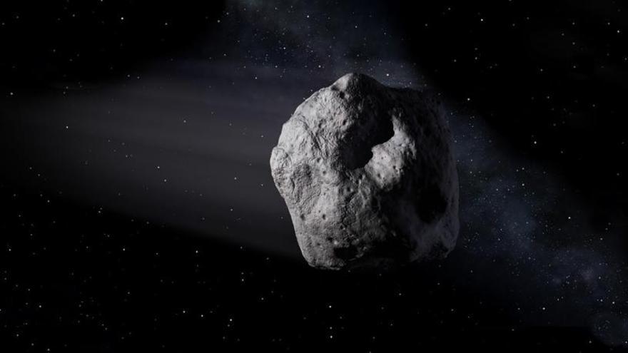 Recreació d&#039;un asteroide