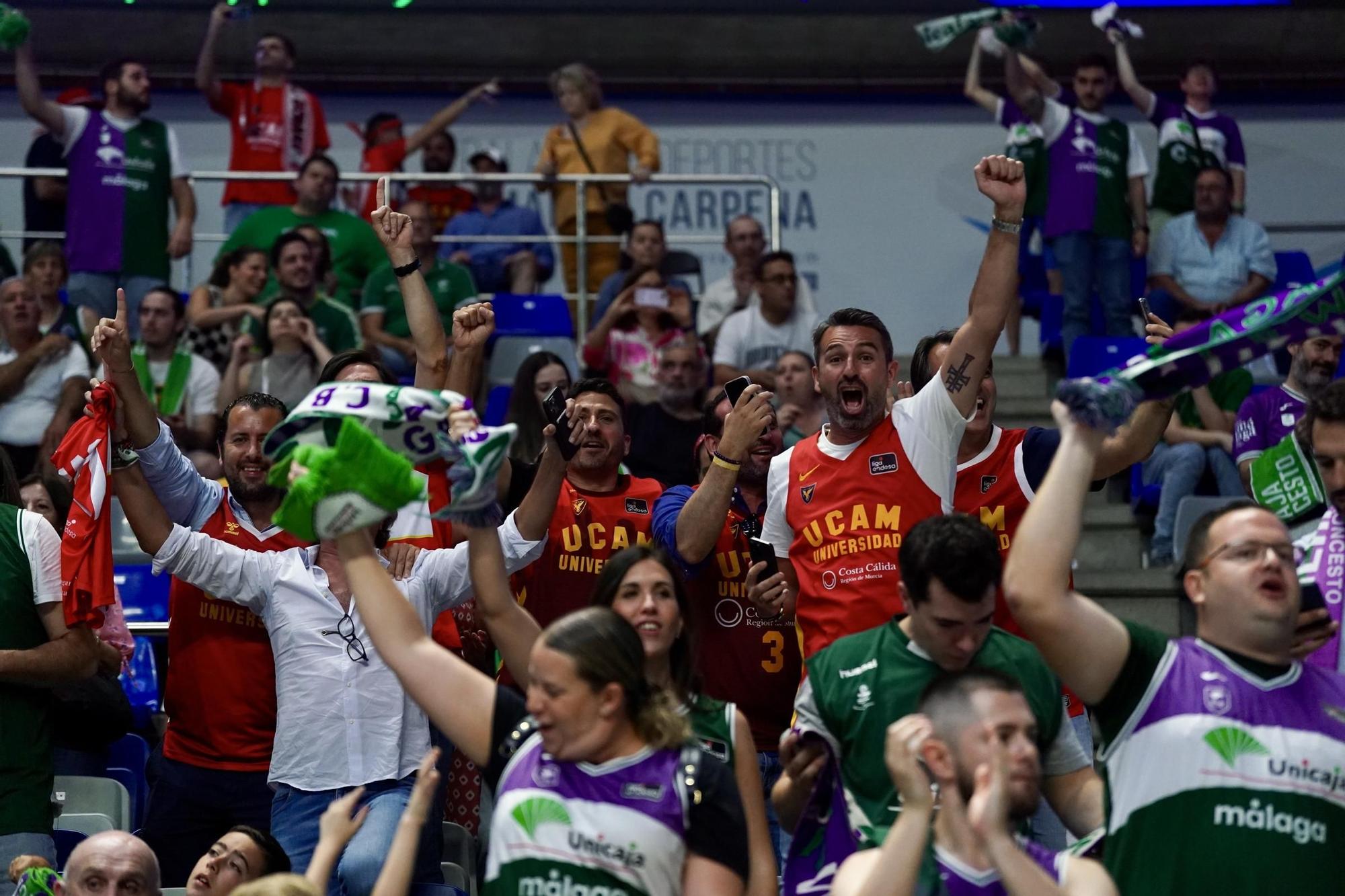 La segunda semifinal de la Liga Endesa: Unicaja - UCAM Murcia, en imágenes