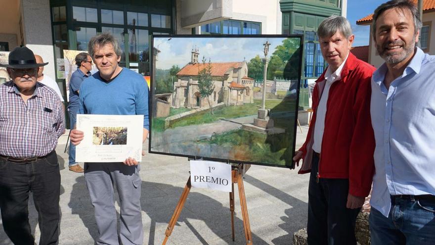 Gil Bures gana el premio de Pintura Rápida de Vilasantar