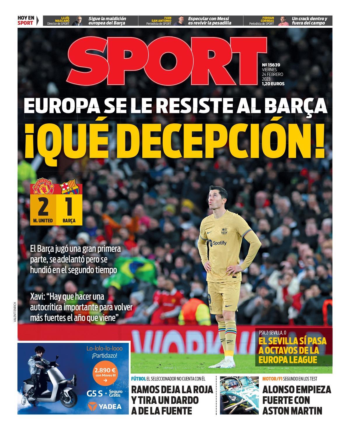 Portada del sport hoy