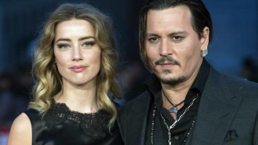 La expareja de actores, Johnny Depp y Amber Heard.