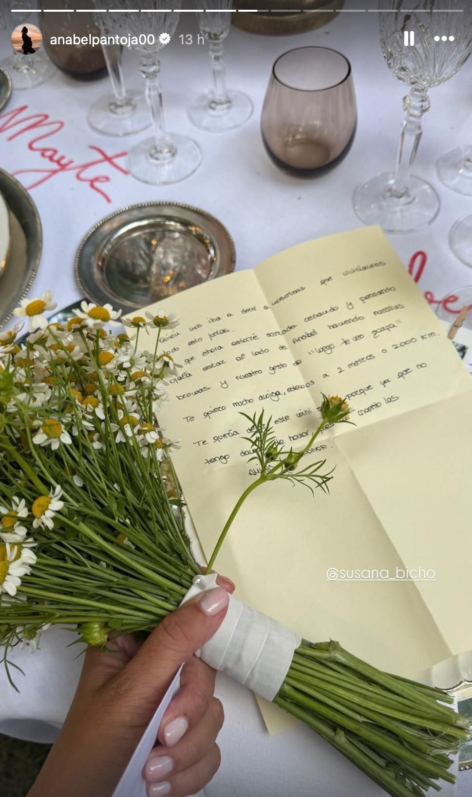 Carta Susana a Anabel Pantoja
