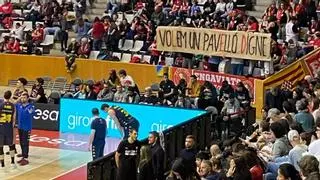 El Bàsquet Girona se harta y alza la voz por los apagones en Fontajau