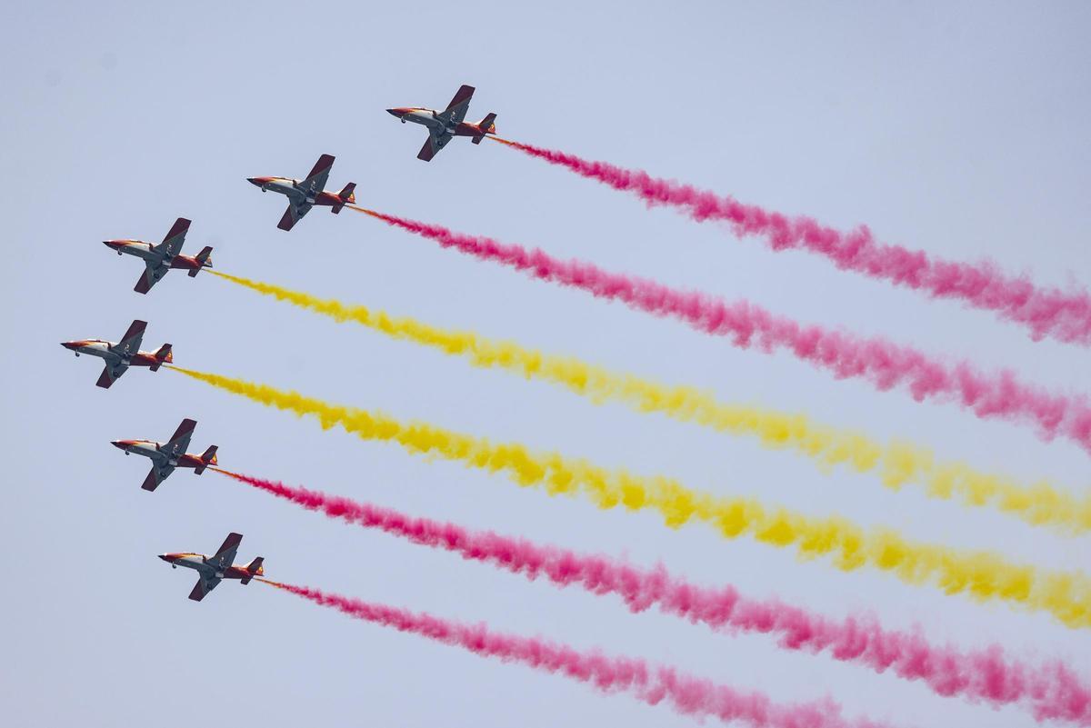 La Patrulla Águila en el Festival Aéreo de San Javier del pasado mes de Junio.