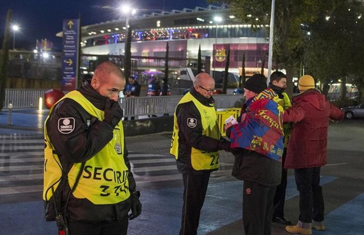 Mesures extraordinàries de seguretat al Camp Nou