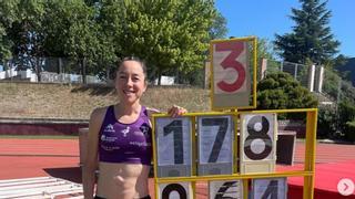 La atleta Raquel Álvarez Polo, sexta de España en salto de altura