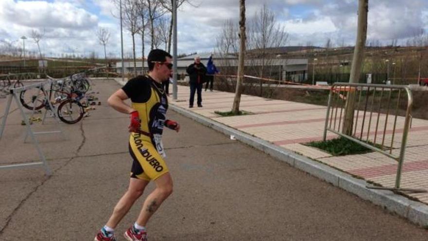 Iván Remesal, durante una prueba.