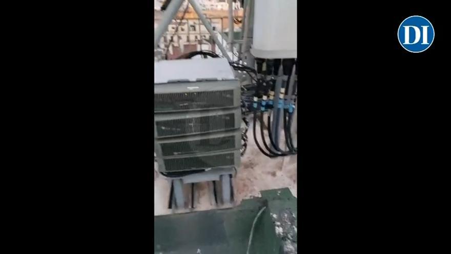 Las antenas de telecomunicaciones que ponen en peligro un edificio en Ibiza