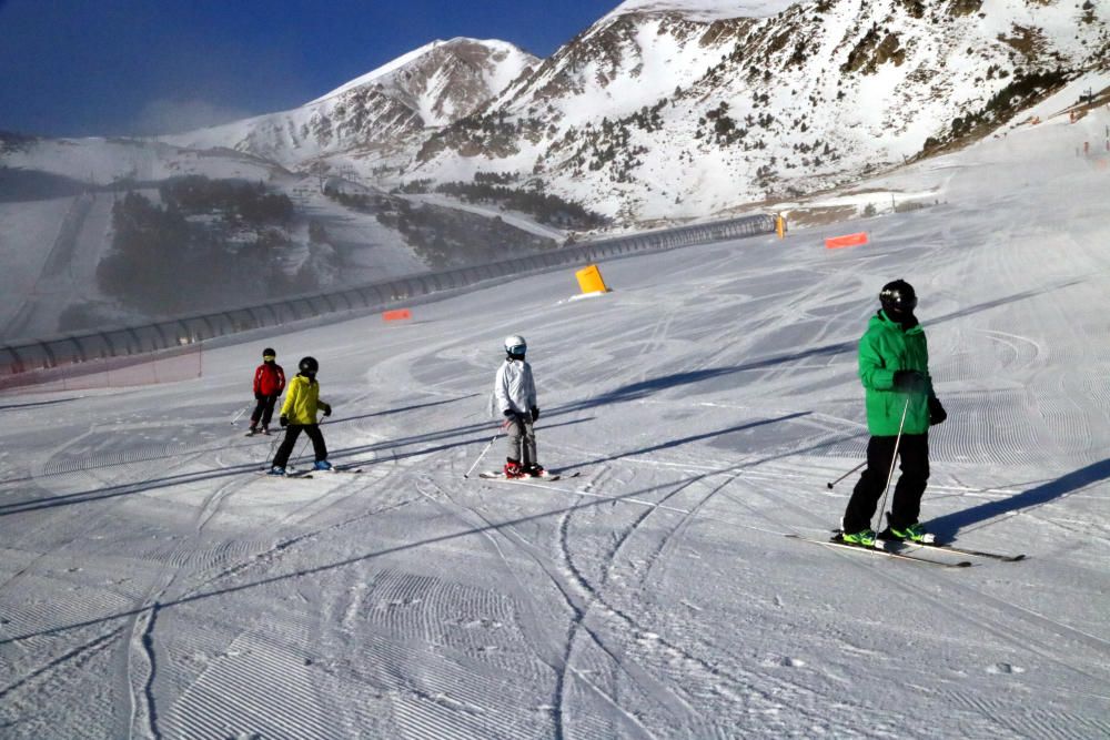 Les pistes de Vallter 2000 gairebé buides per Nadal.