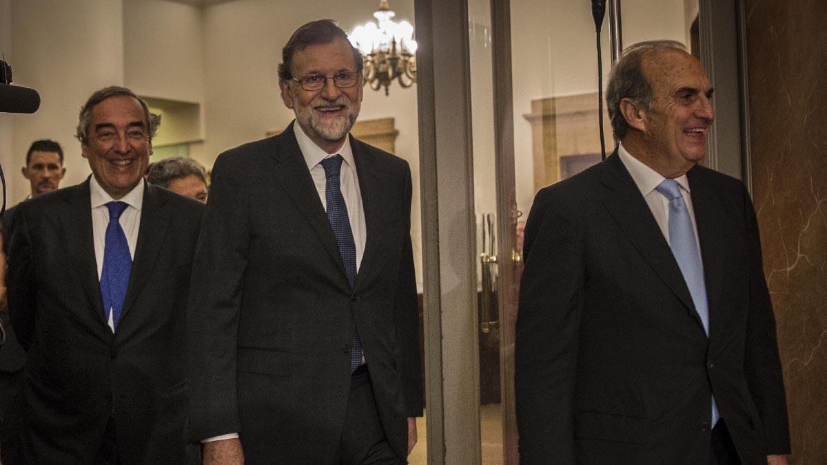 Rajoy ha visitado Barcelona cuando falta menos de un mes para que se celebren las elecciones en Catalunya.