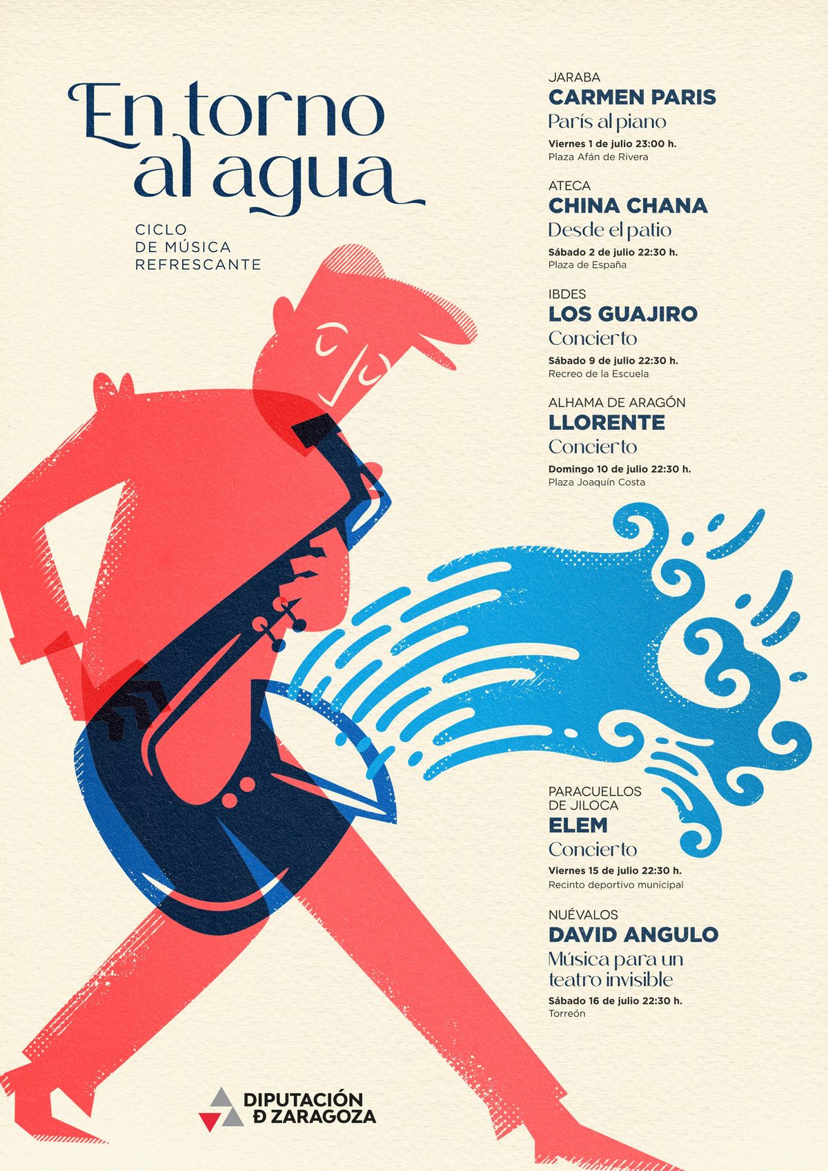 Cartel del segundo En torno al agua.
