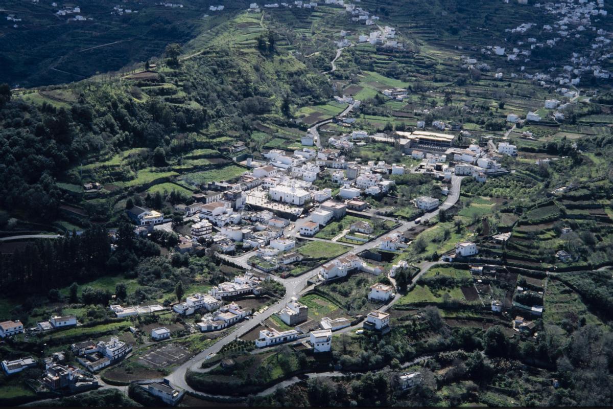 Valleseco desde las alturas.