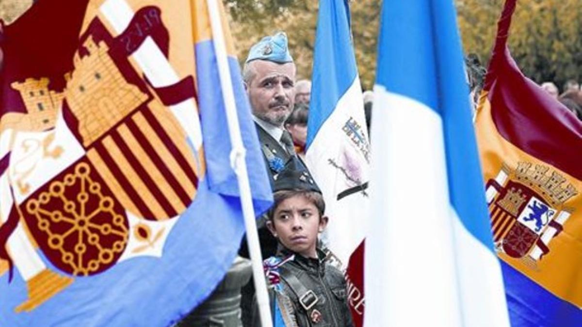 Desfile 8 Homenaje celebrado ayer en París en honor de los republicanos españoles de la Nueve.