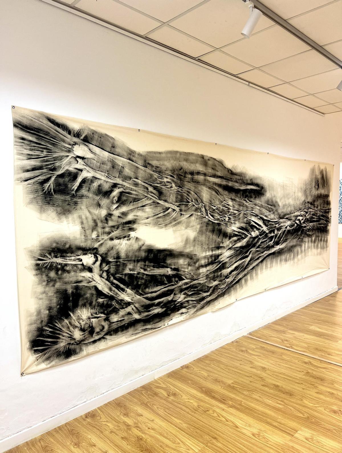 Obra de Iyán Castaño expuestas en Navia.