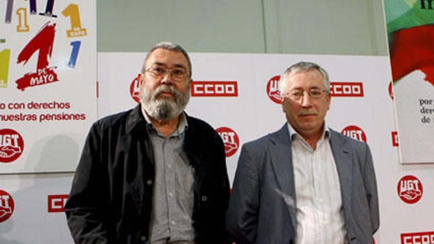 Cándido Méndez e Ignacio Fernández Toxo