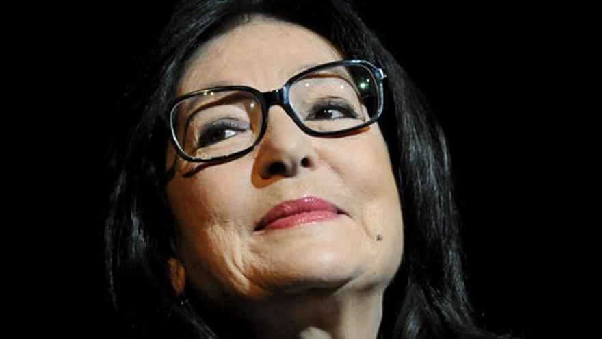 La cantante griega Nana Mouskouri.