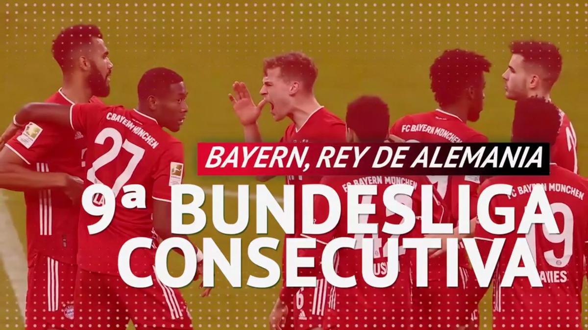 El Bayern logra su 9ª Bundesliga consecutiva