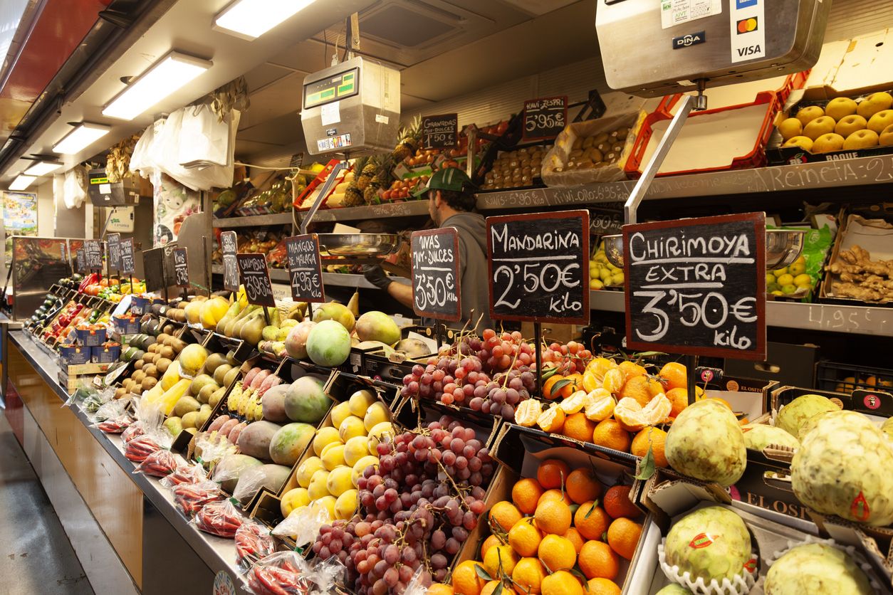 Mercado en Málaga, Andalucía, España