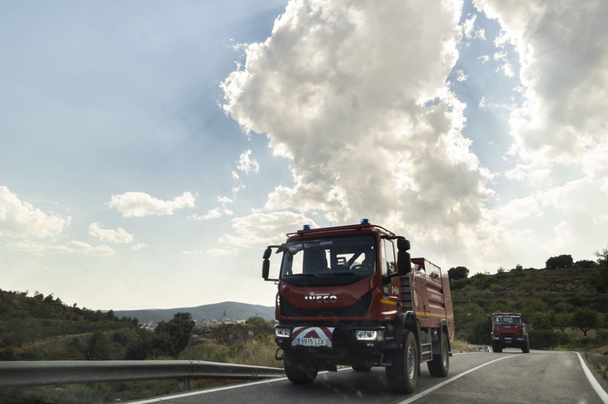 Las imágenes más impactantes del incendio en Bejís