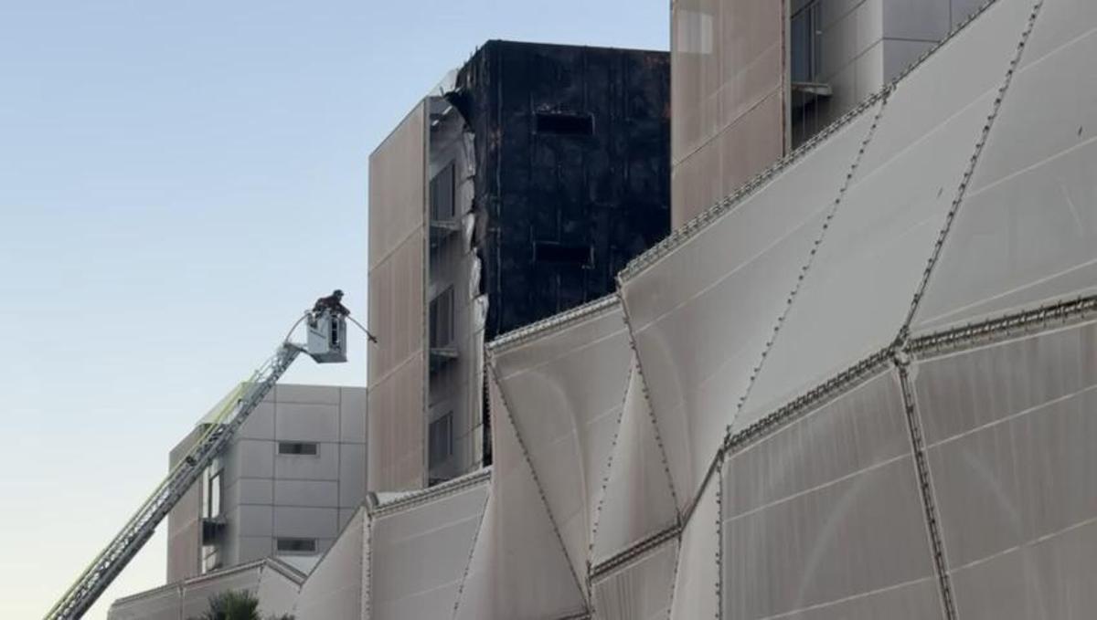 Incendio en el Hospital Santa Lucía de Cartagena