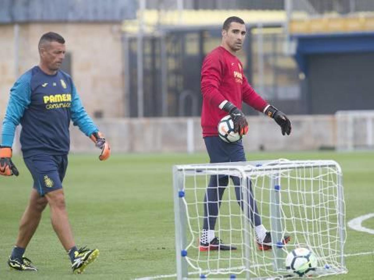 Sergio Asenjo durante un entrenamiento.
