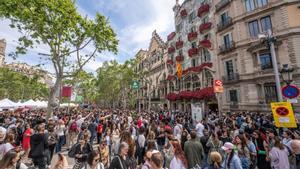 Sant Jordi 2025, un nou bany de llibres i de masses