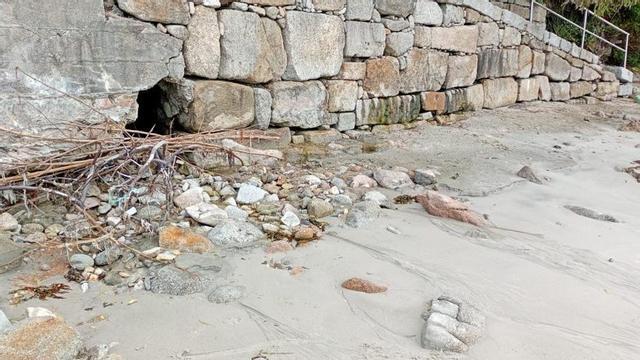 La bajada a la playa ubicada al inicio de Moaña. | FDV
